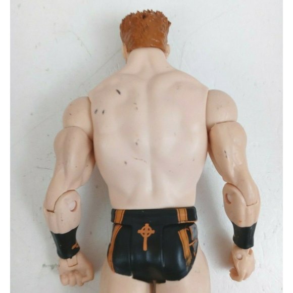 2011 Mattel WWE Shamus Black & Orange Gear 7.25" Action Figure (B) - Picture 9 of 10